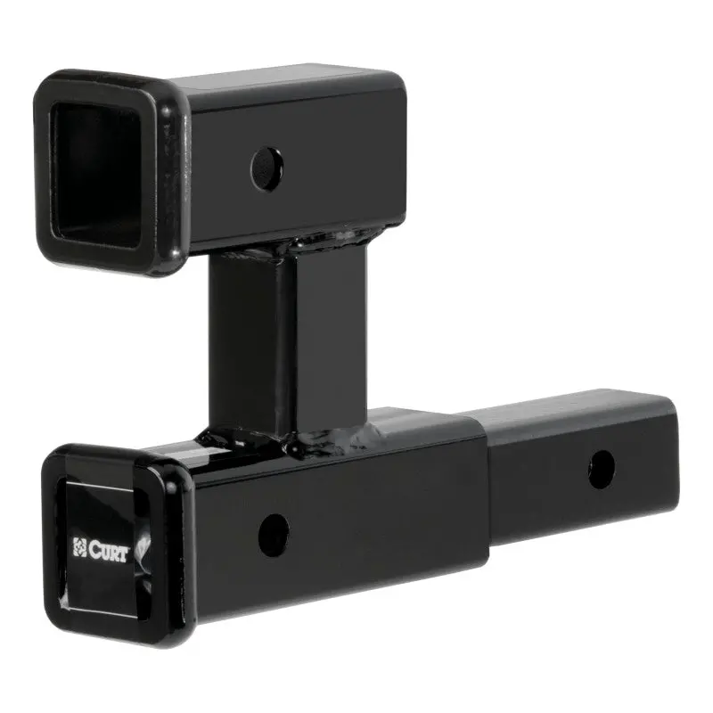 Curt Dual Receiver Hitch Extender – 2" Shank, 3,500 Lb Capacity, 5-13/16" Rise 1