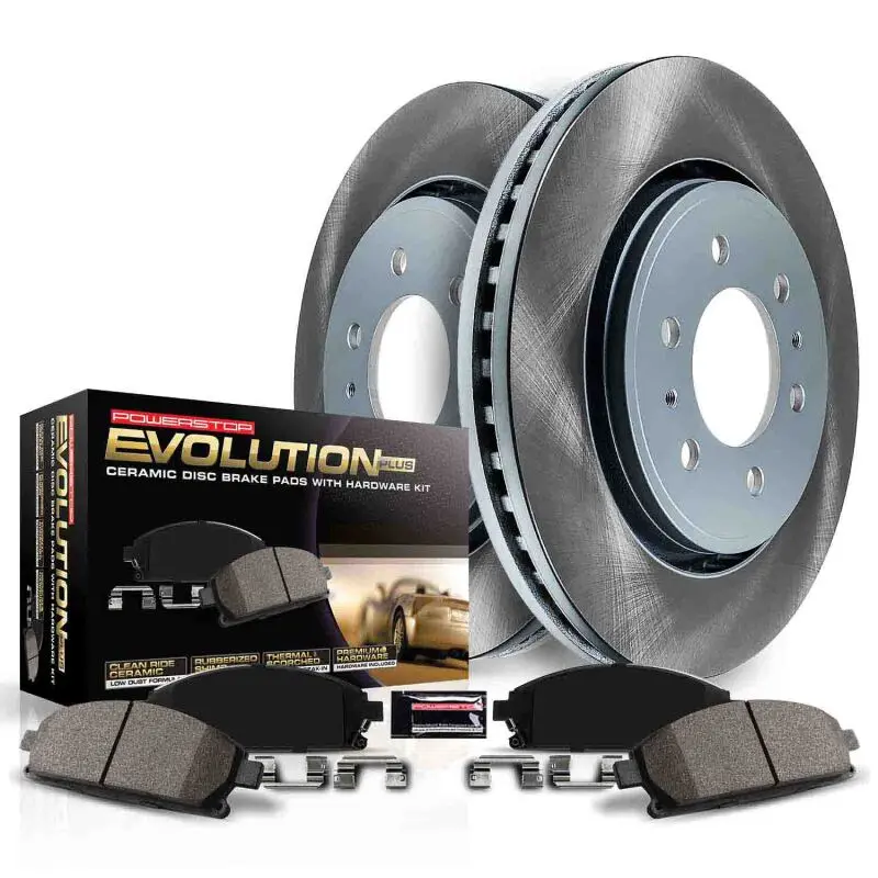 Power Stop 20-21 Cadillac Ct5 Rear Semi-Coated Rotor Kit 1