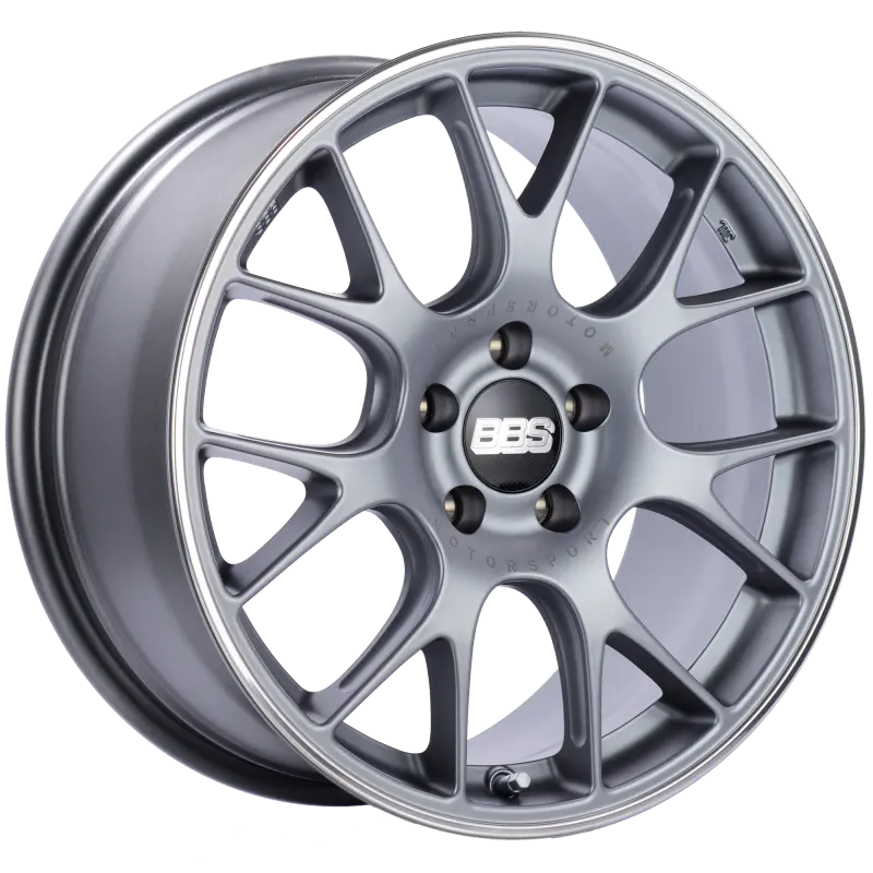Bbs Ch-R 18X8.5 5X112 Et38 Satin Titanium Polished Rim Protector Wheel -82Mm Pfs/Clip Required 1