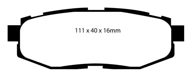 Ebc Yellowstuff Rear Brake Pads For 2012+ Scion Fr-S (Model Year 2) 1