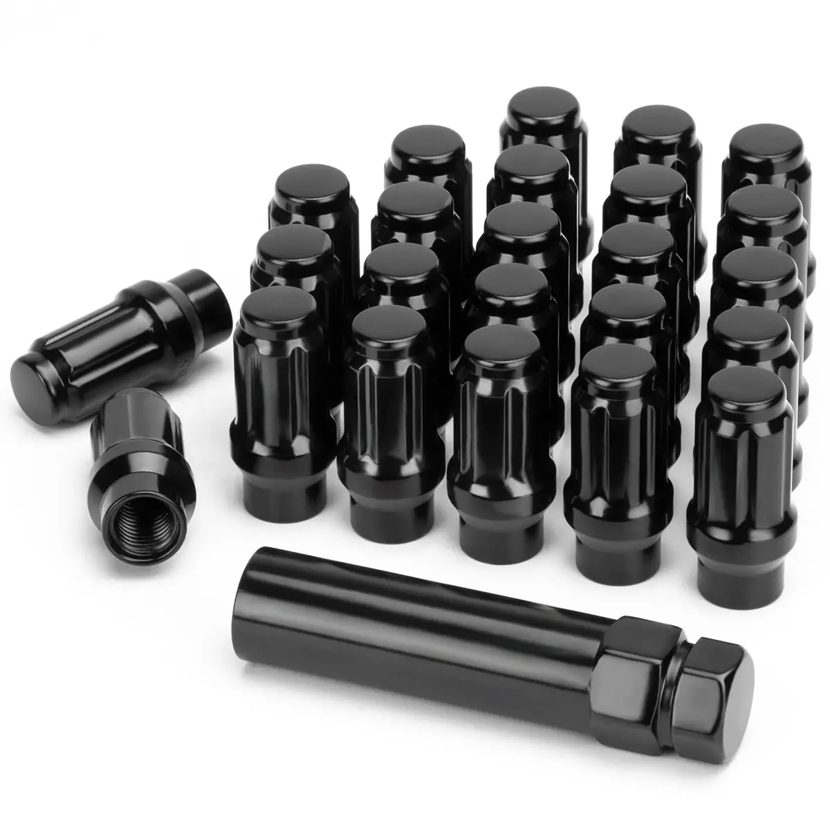 Lug Nuts - Black Closed - 12X1.5 - 24 Pack 1
