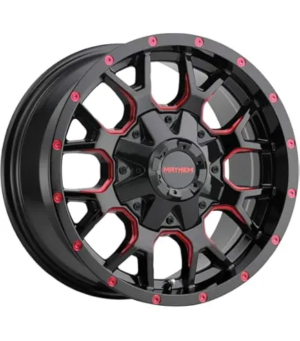 Mayhem Warrior 8015 Black W Prism Red 20X9 6X135/6X139.7 +18 106.1Mm 1