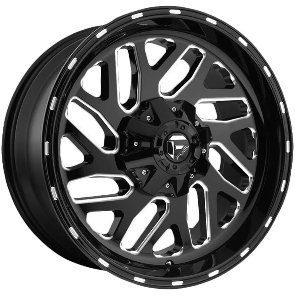 Fuel Triton 20X9 +20 6X135/6X139.7 106.1 Gloss Black Milled (Text Us For Clearance Pricing) 1