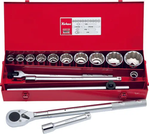 3/4 Sq. Dr. 16 Piece 12-Point Metric Socket Set  22-60Mm 1