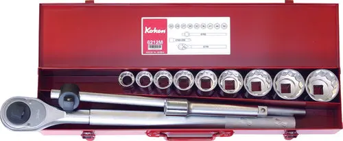 3/4 Sq. Dr. 12 Piece 12-Point Metric Socket Set  22-50Mm 1