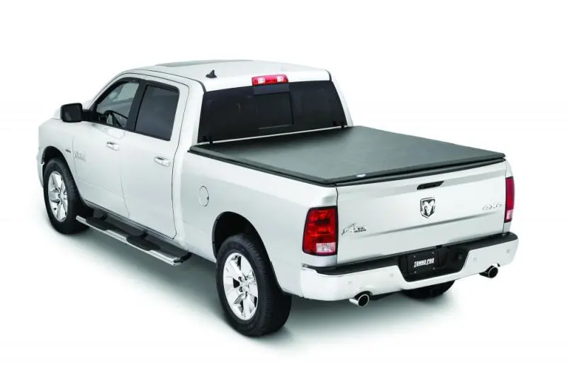 Tonnopro Tri-Fold Tonneau Cover — Retractable Soft Roll-Up Design For 2002–2019 Dodge Ram 1500 (8-Foot Bed) 1