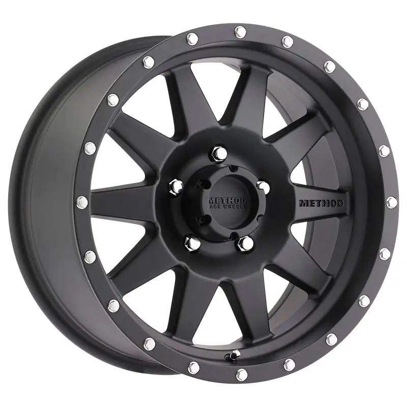 Method Mr301 The Standard 17X8.5 0Mm Offset 8X6.5 130.81Mm Cb Matte Black Wheel 1