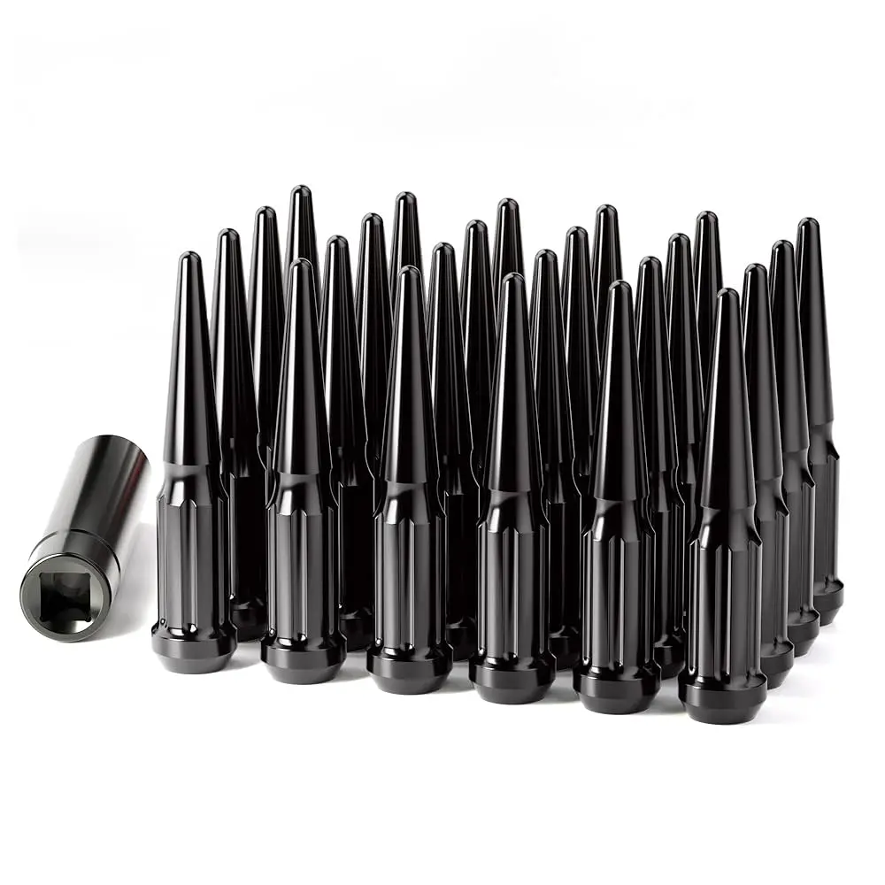 Spike Lug Nuts - Black Closed - 14X1.5 - 20 Pack 1
