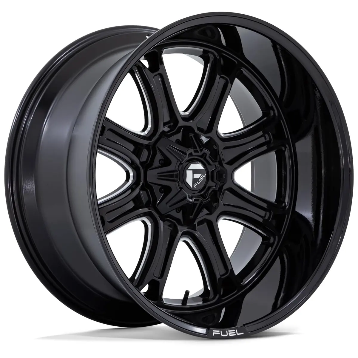 Fuel Darkstar 20X9 +1 5X127/5X139.7 87 Gloss Black Milled - Text Us For Clearance Pricing *** 1