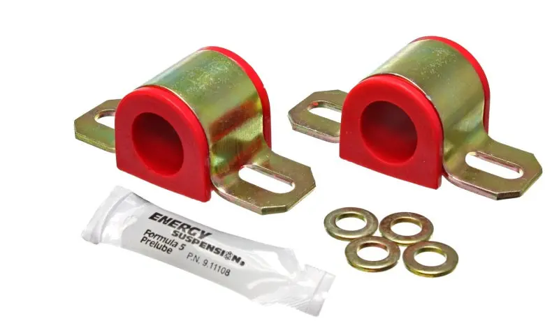 Energy Suspension 21Mm Universal Sway Bar Bushing Kit – Red, Non-Greaseable Polyurethane 1
