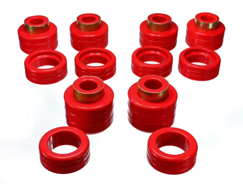 Energy Suspension Red Polyurethane Body Mount Kit For Chevy Pickup (2Wd & 4Wd) 1