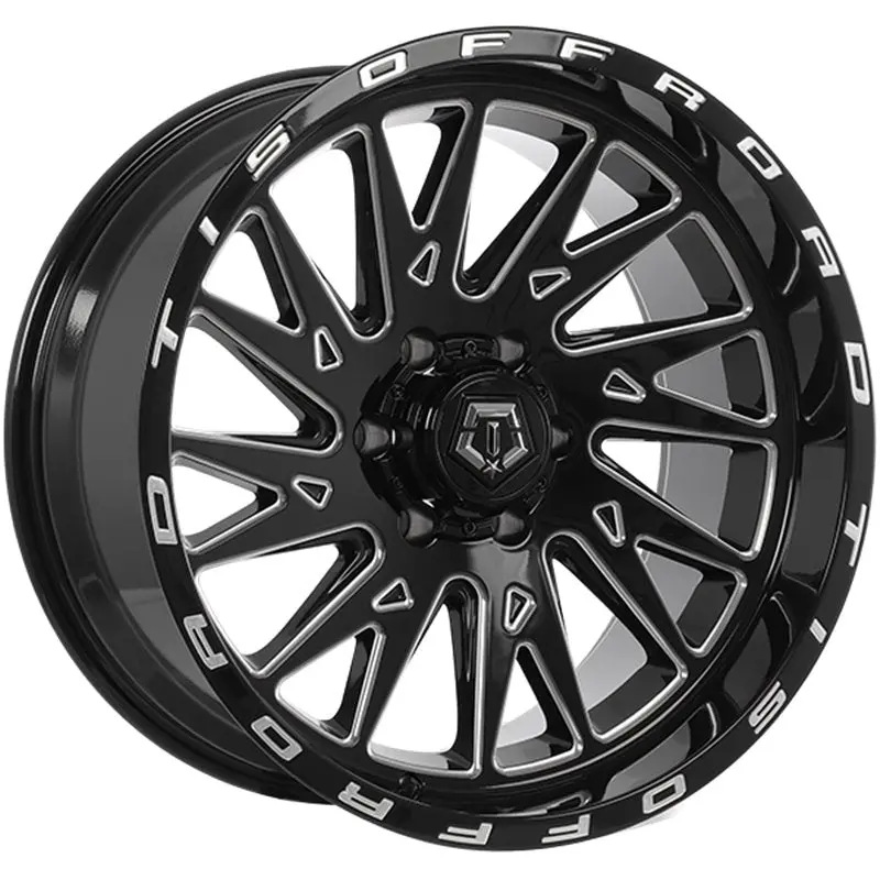 Tis 547 Gloss Black - Milled Edge 20X10 -19 6X139.7Mm 106.1Mm 1