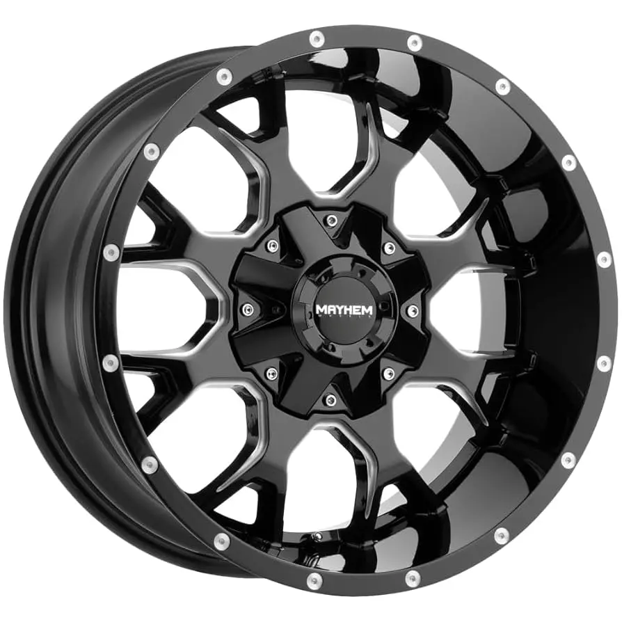 Mayhem Warrior 8015 Black Milled 20X10 6X135/6X139.7 -25 1