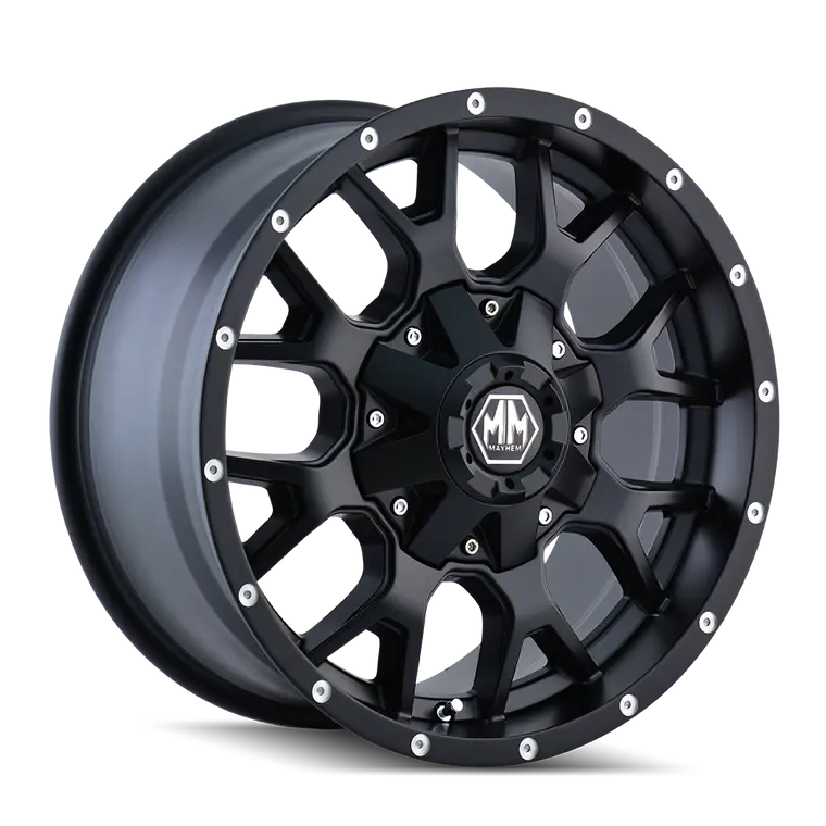 Mayhem Warrior Matte Black 17X9 6X135/139.7 -12 106Mm 1