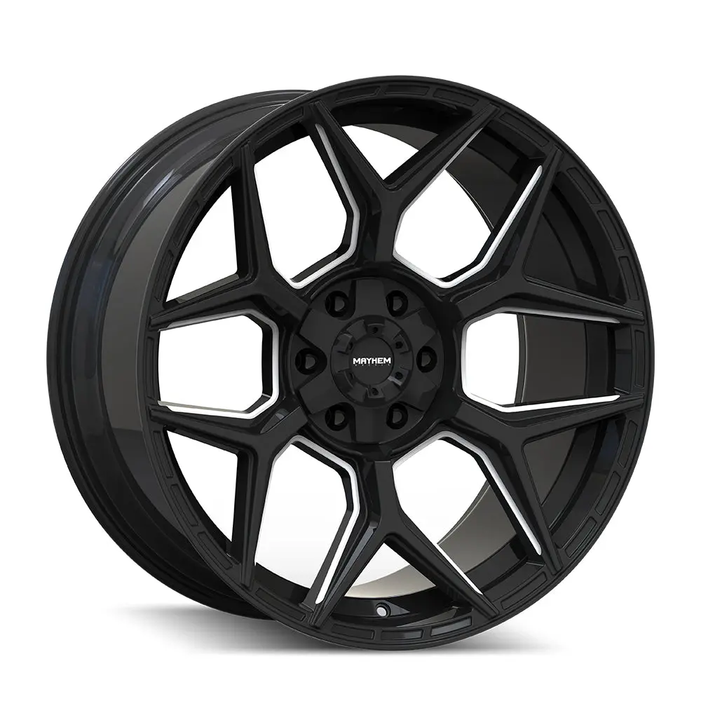 Mayhem Vanquish 8119 Gloss Blk Milled | 20X9 5X127/5X139.7 +0 78.1Mm 1