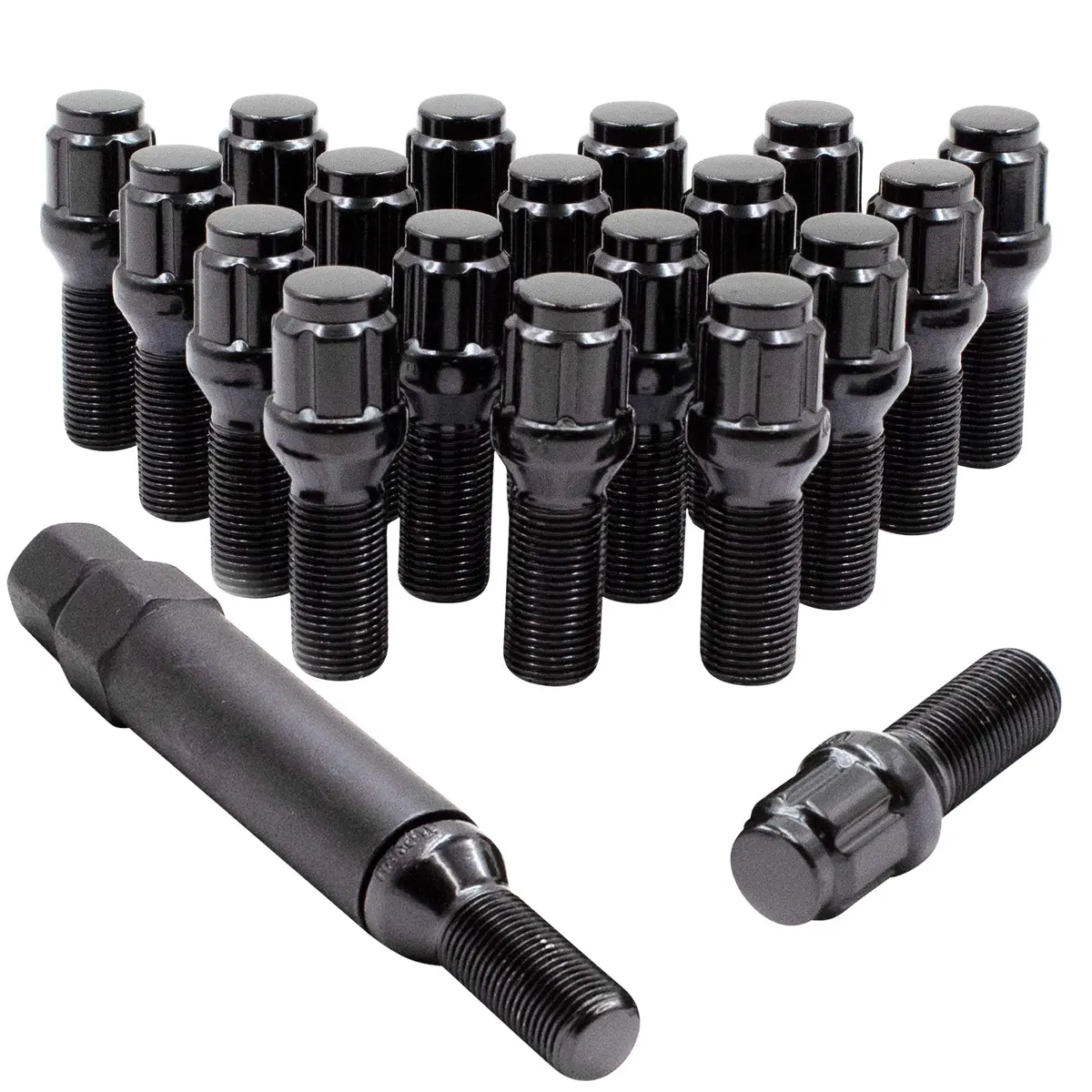 Lug Stud - Black Stud - 15X1.25 - 20 Pack 1