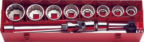 1 Sq. Dr. 12 Piece 12-Point Metric Socket Set  35-63Mm 1