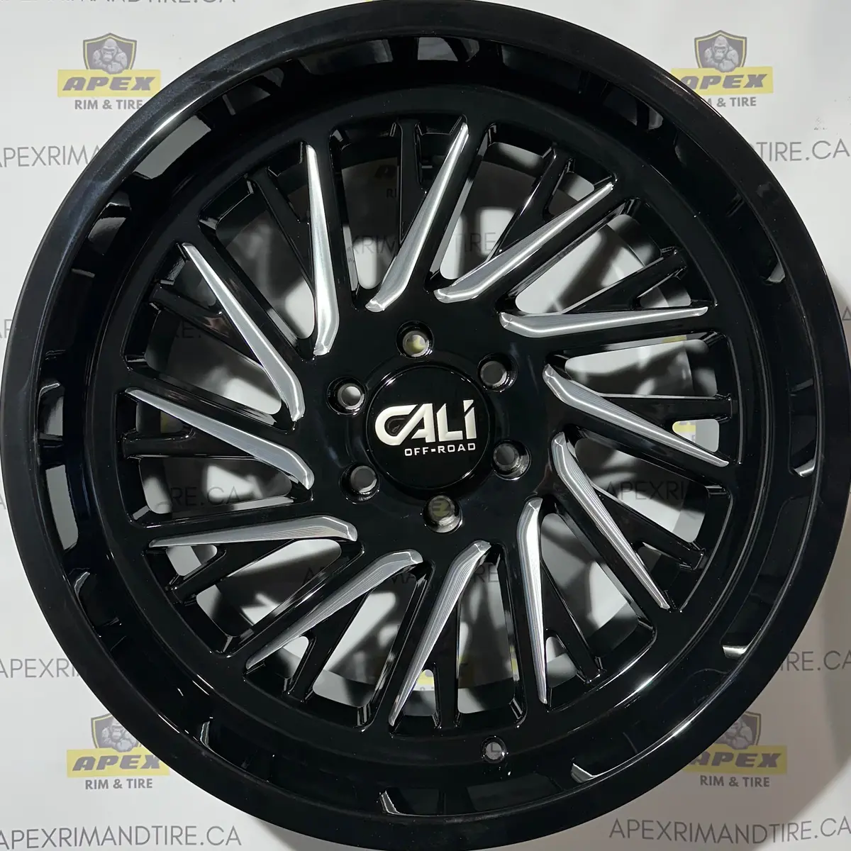 Cali Off-Road Purge Gloss Black/Milled Spokes | 20X10 -25 Et 6X139.7 1