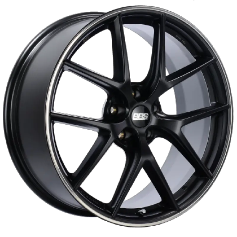 Bbs Ci-R 19X8.5 5X114.3 Et36 Satin Black Rim Protector Wheel - 82Mm Pfs/Clip Required 1