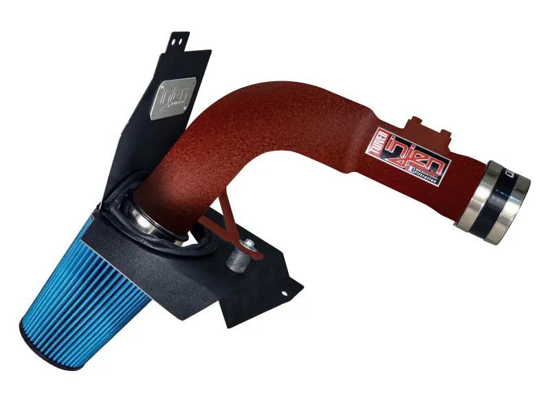 Injen Wrinkle-Red Cold Air Intake System For 2015 Subaru Sti 2.5L Turbo – Includes Heat Shield & Mr Tech 1