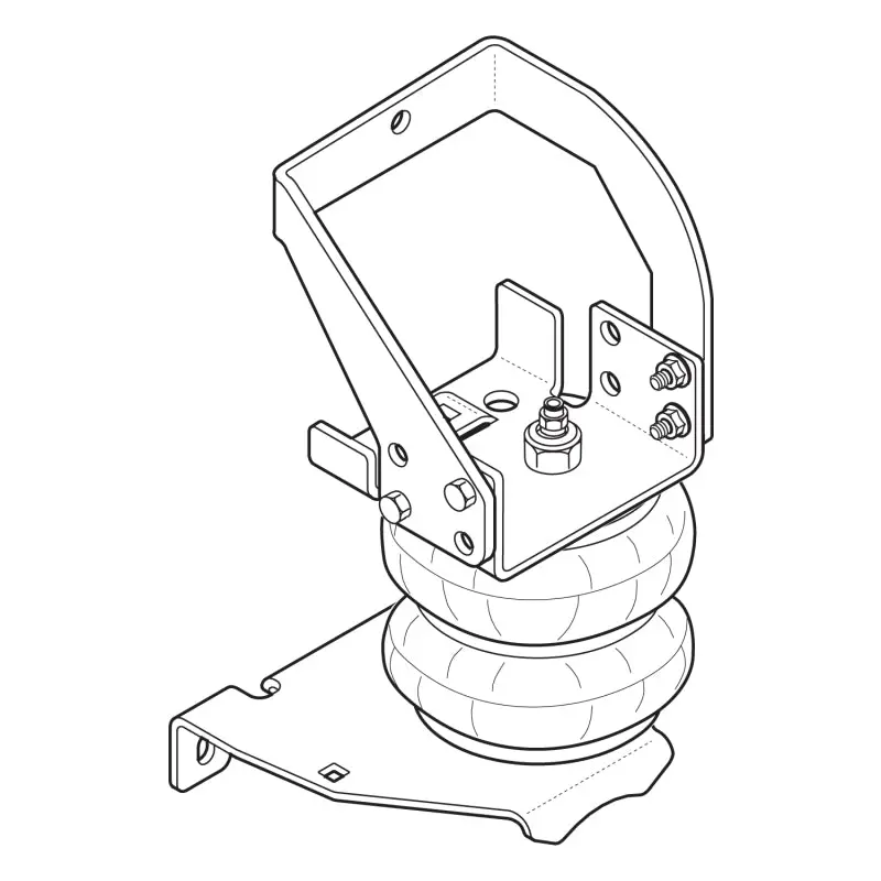 Firestone Ride-Rite Air Helper Spring Kit – Rear Installation For 1996–2007 Ford E-450 (Part #W217602377) 1