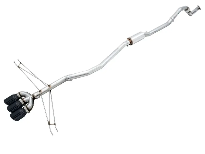 Awe Tuning Track Edition Exhaust System For 2016+ Honda Civic Si – Includes Front Pipe And Triple Diamond Black Tips 1