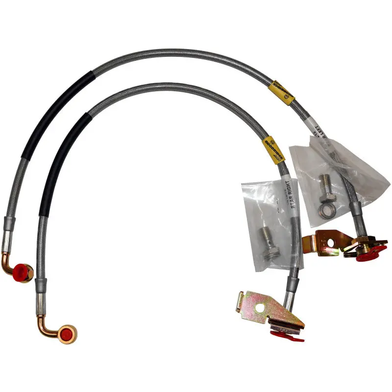 Rancho Stainless Steel Rear Brake Line Kit For 2007–2016 Jeep Wrangler 1