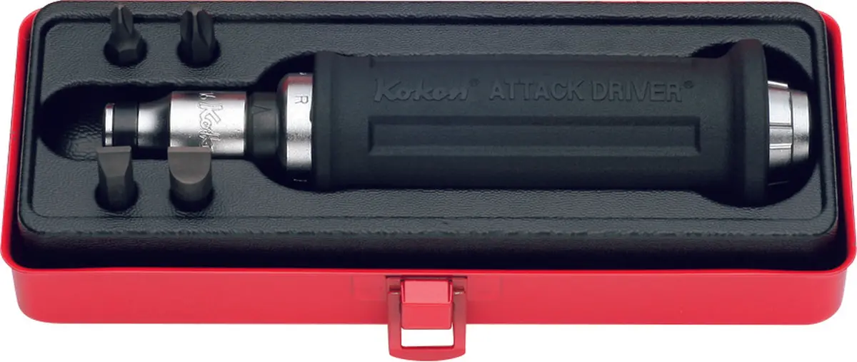 1/2 Sq. Dr. Attack Driver Set     Rubber Grip 25 Pieces 1