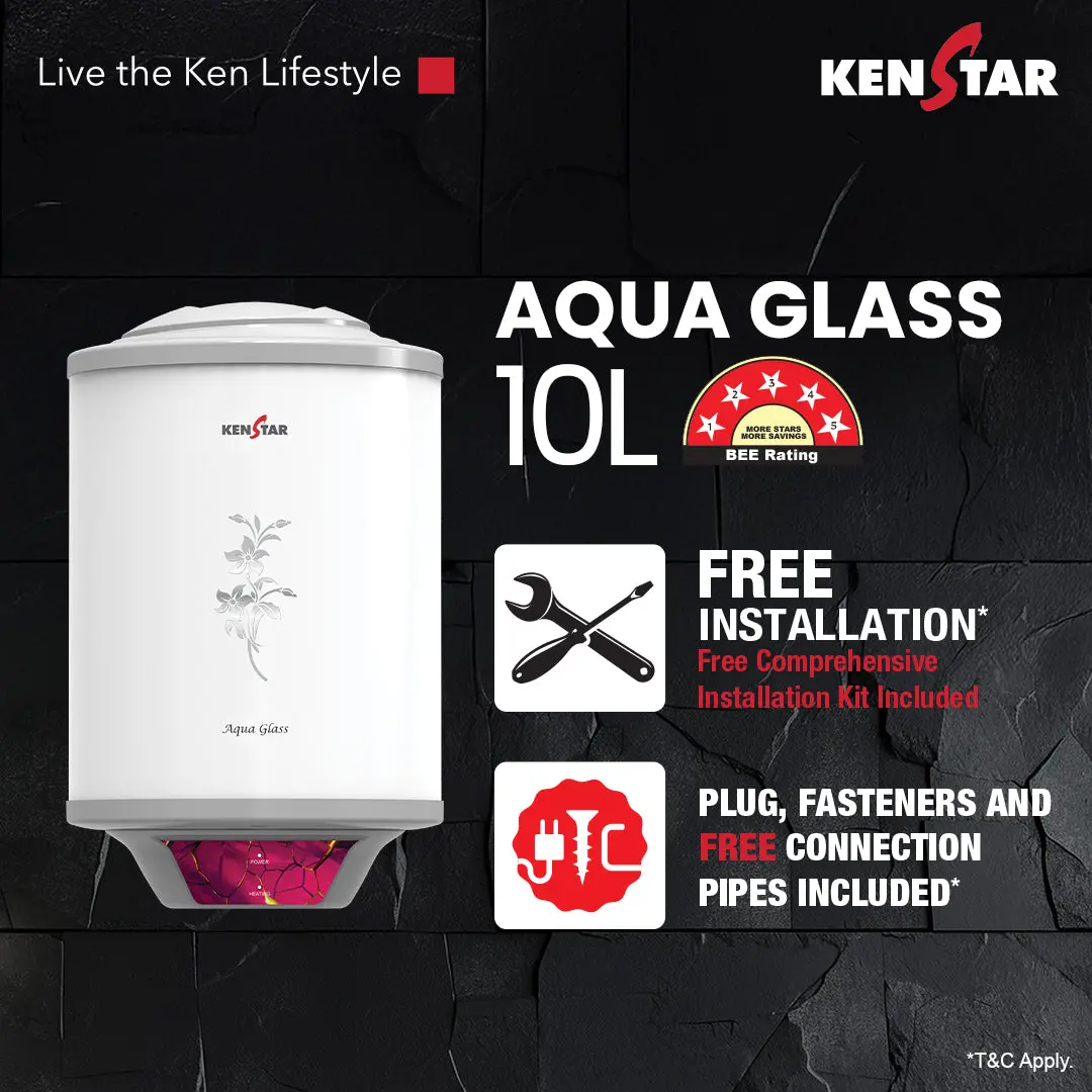 Aqua Glass 10L, Water Heater With Wirlflow Technology 1