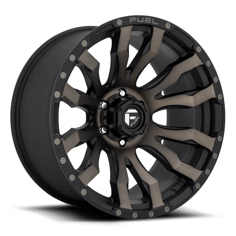 Fuel Blitz 18X9 +1 6X139.7 106.1 Matte Black Double Dark Tint ( Text Us For Clearance Price ) 1