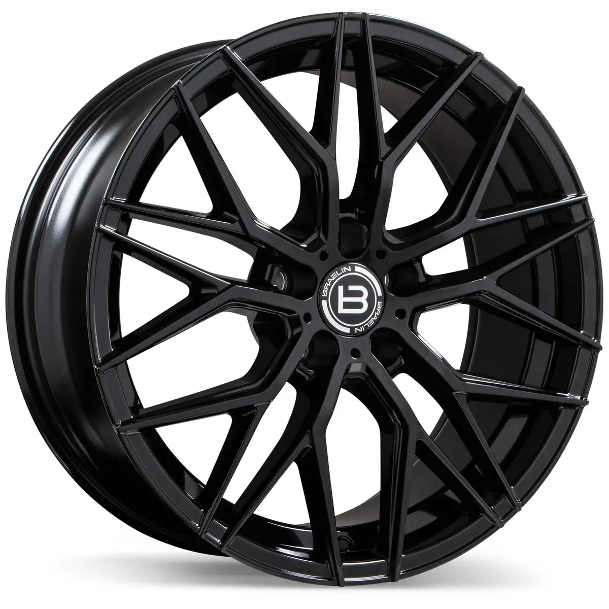 Braelin Flow-Formed Br10 Gloss Blk | 19X8.5 5X108 +45 65.1Mm 1