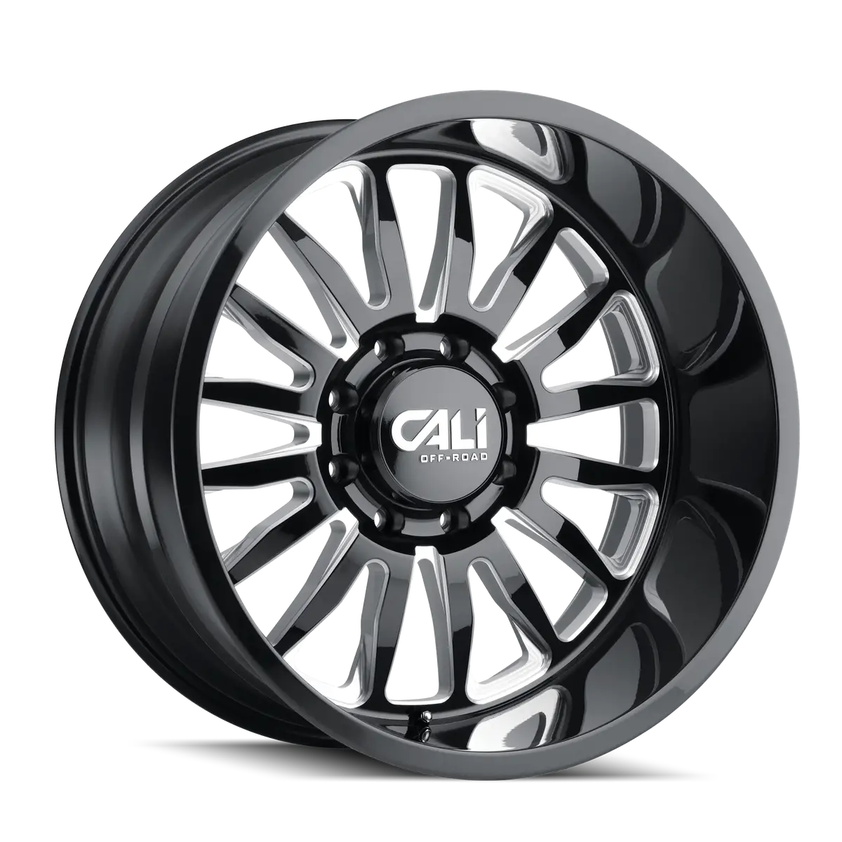 Cali Off-Road Summit Gloss Black Milled | 20X10 -25 8X180  (124.1Mm Hub) 1