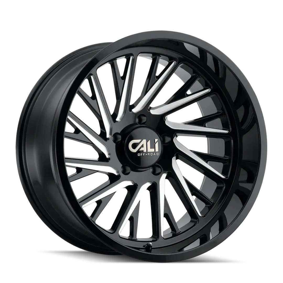 Cali Off-Road Purge 9114 Gloss Black/Milled 20X10 5X127 -25Mm 78.1Mm 1