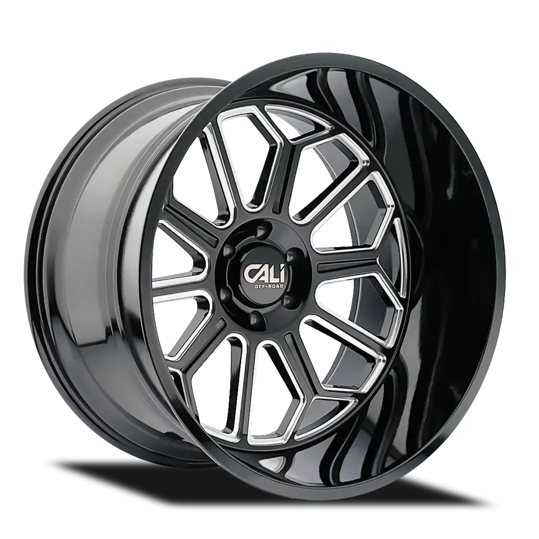 Cali Auburn 9117 Black / Milled | 22X12 6X139.7 -51Mm 106Mm 1