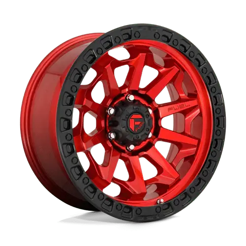 Fuel Offroad D695 Covert Candy Red Black Bead Ring | 18X9 +20 5X127 (71.5Mm Hub) - Call For Clearance Price*** 1
