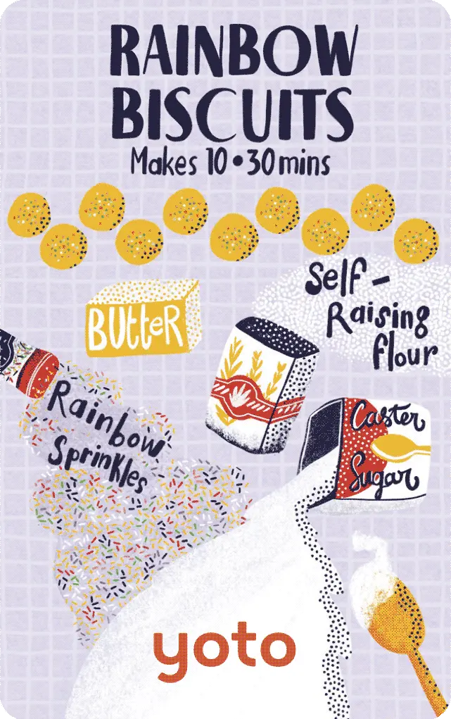 Baking With Yoto - Rainbow Biscuits 1