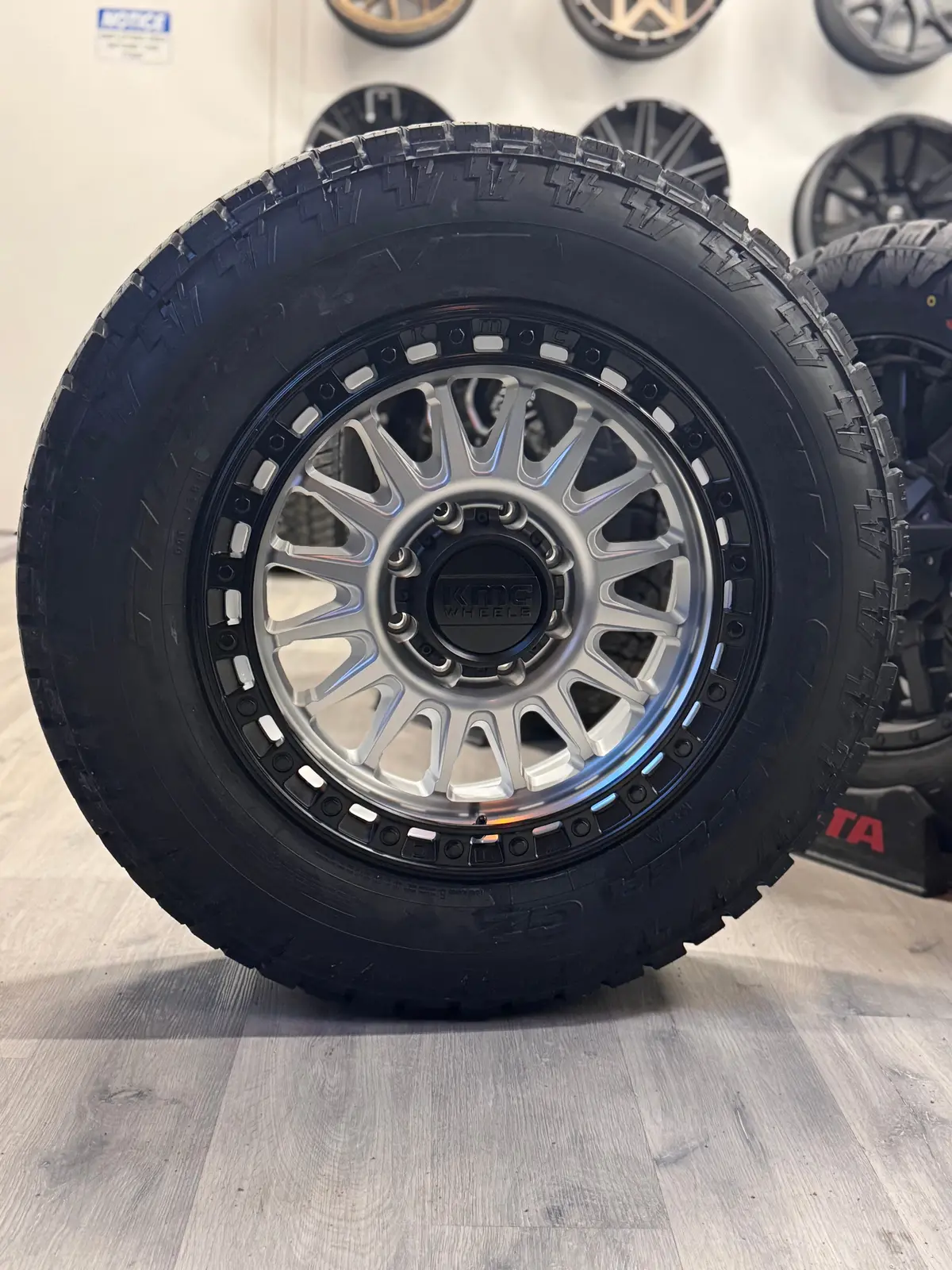 (Set Of Four) Kmc Ims 20X9 8X165.1 +18 125Mm Machined W/ Matte Black Lip | 275/65R20 Nitto G2 3Pms 1