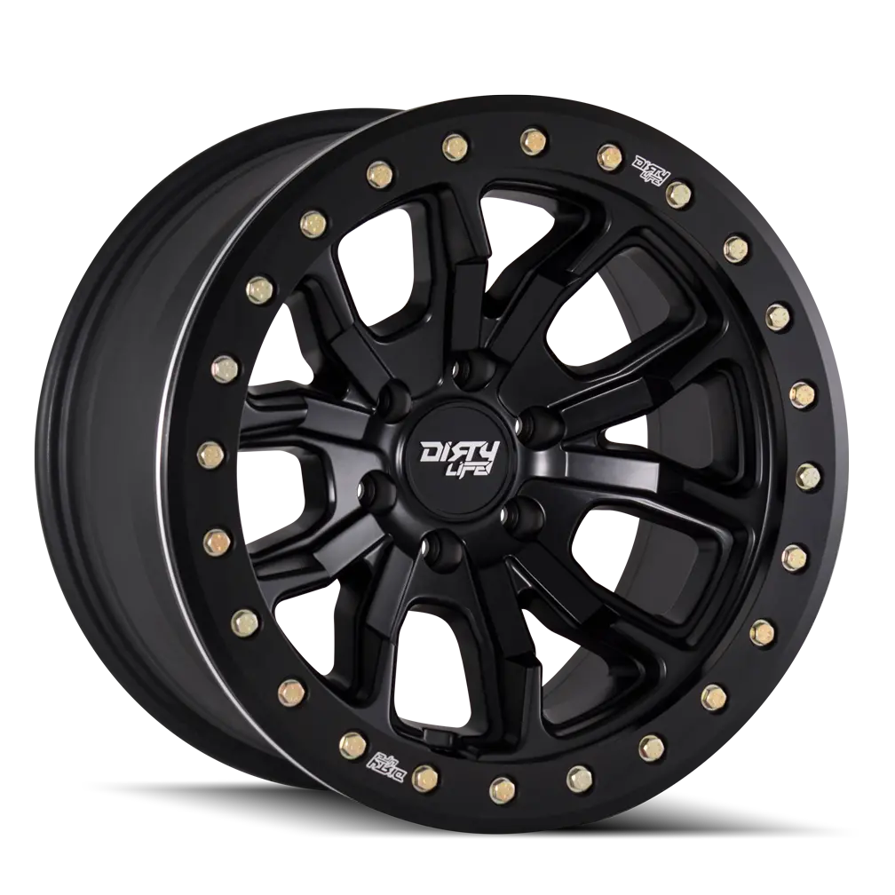 Dirty Life Dt-1 Simulated Bead Lock Matte Black 17X9 -12 6X139.7Mm 106Mm 1