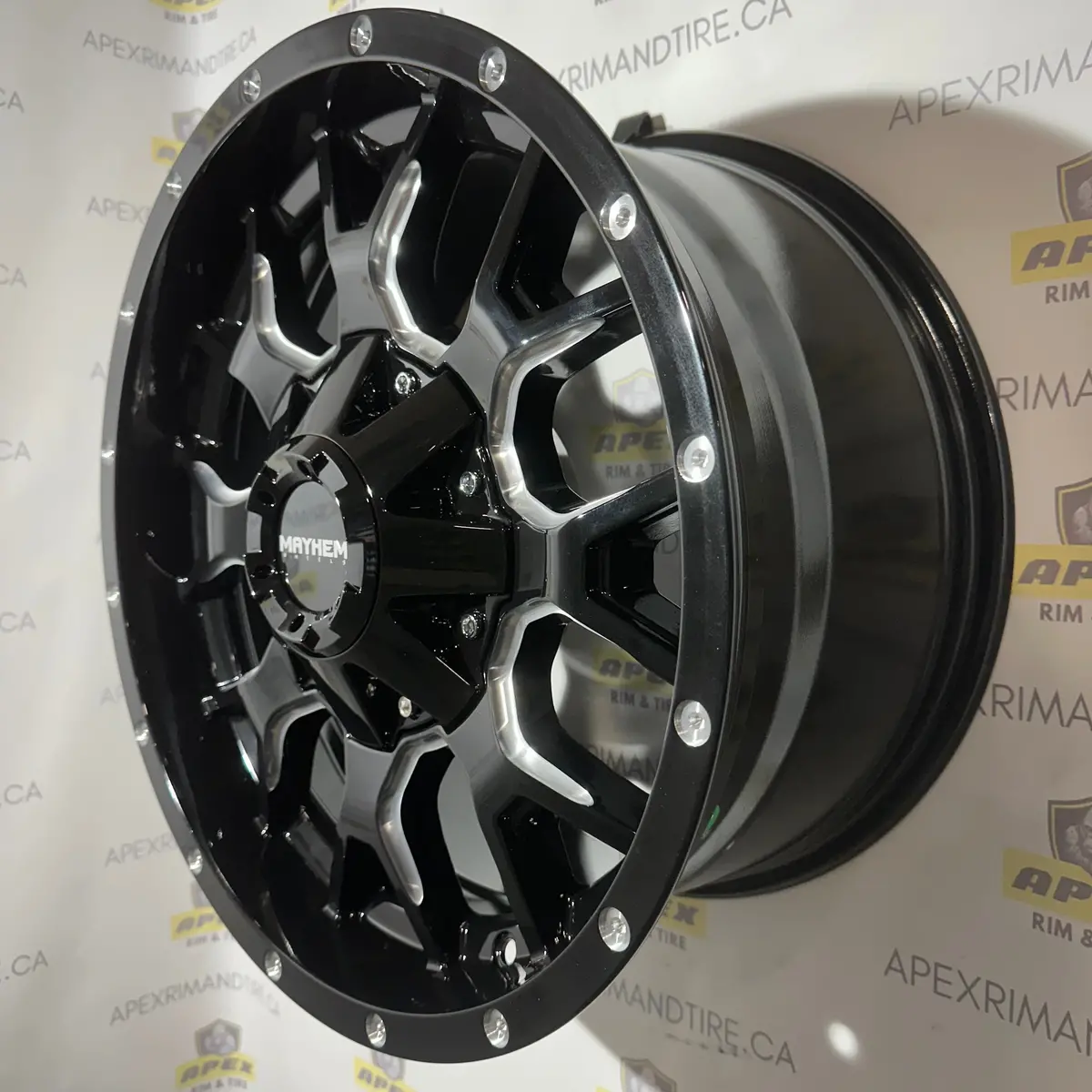Mayhem Warrior Black Milled Spokes | 18X9 +18 5X150/ 5X139.7 110Mm 2