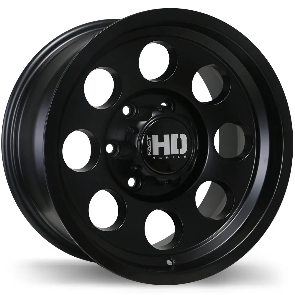 Fast Hd Detour Satin Black 16X8 +0 6X139.7Mm 106.1Mm 1