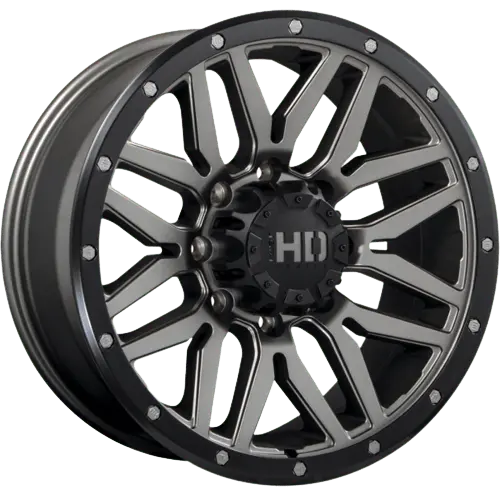 Fast Hd Menace Satin Gunmetal/Black Beadlock 17X8 +15 8X165.1Mm 121.1Mm 1