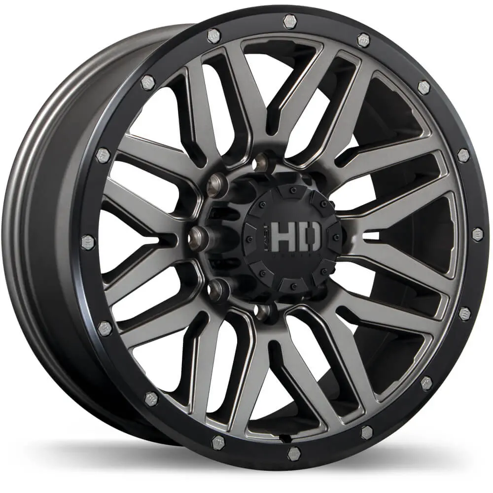 Fast Hd Menace Satin Gunmetal/Black Beadlock 20X9 +15 5X127/5X139.7Mm 87.1Mm 1