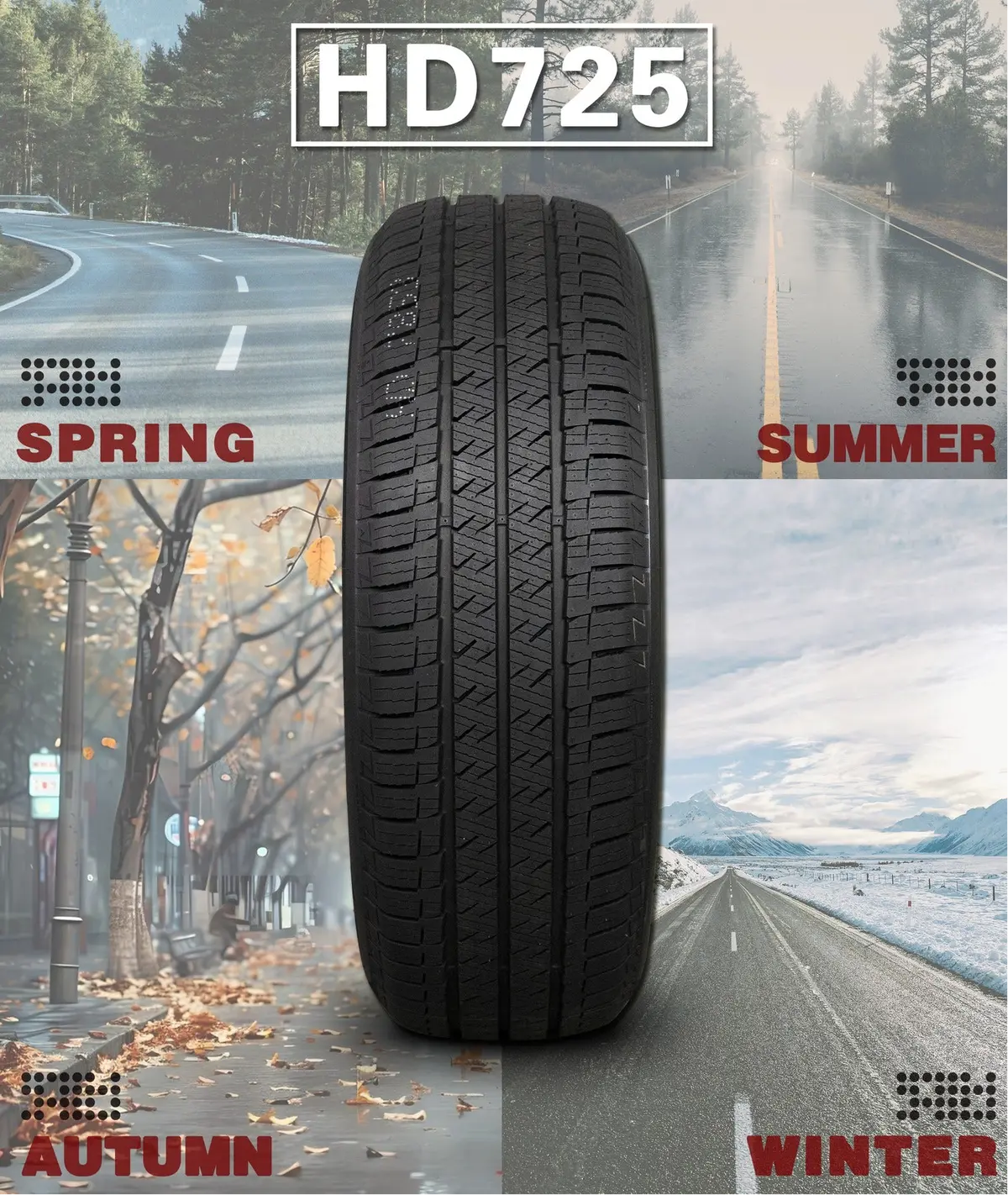 Haida 725 Ultra-Grip All Weather 3Pms| 225/65R16 112/110S 1