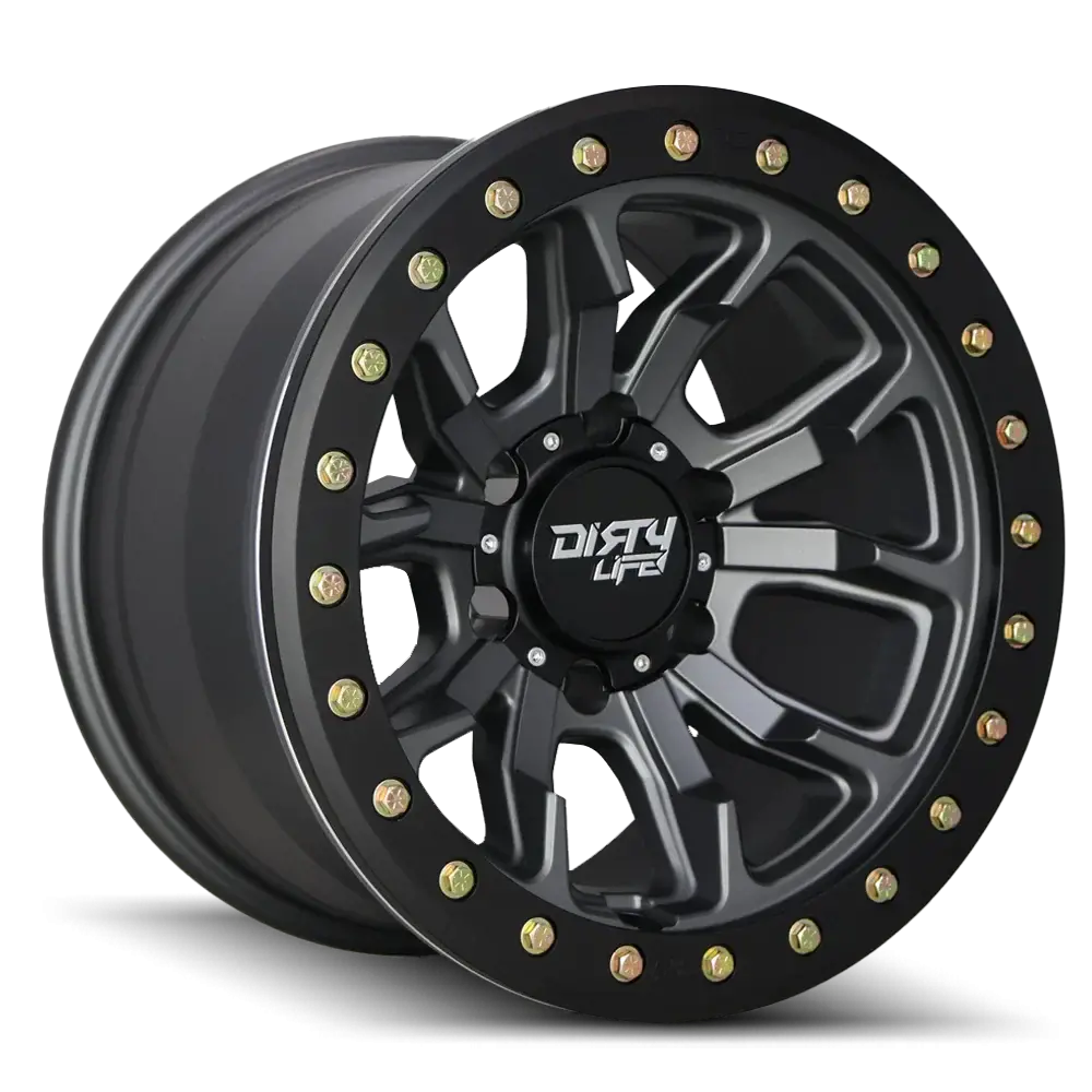 Dirty Life Dt-1 Matte Gunmetal 17X9 -12 6X139.7Mm 106Mm 1