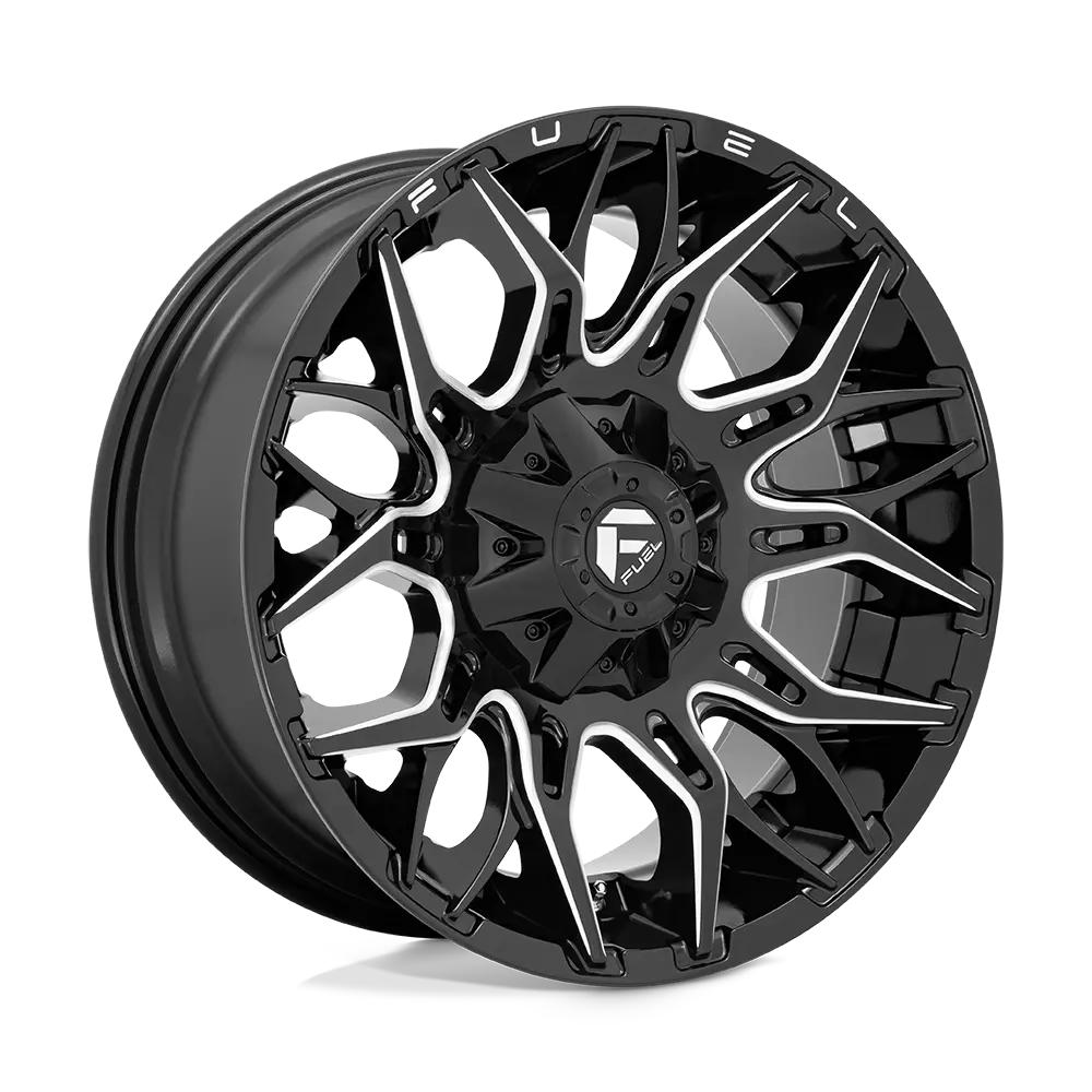 Fuel Twitch Gloss Black Milled | 22X12 -44 8X165.1 1