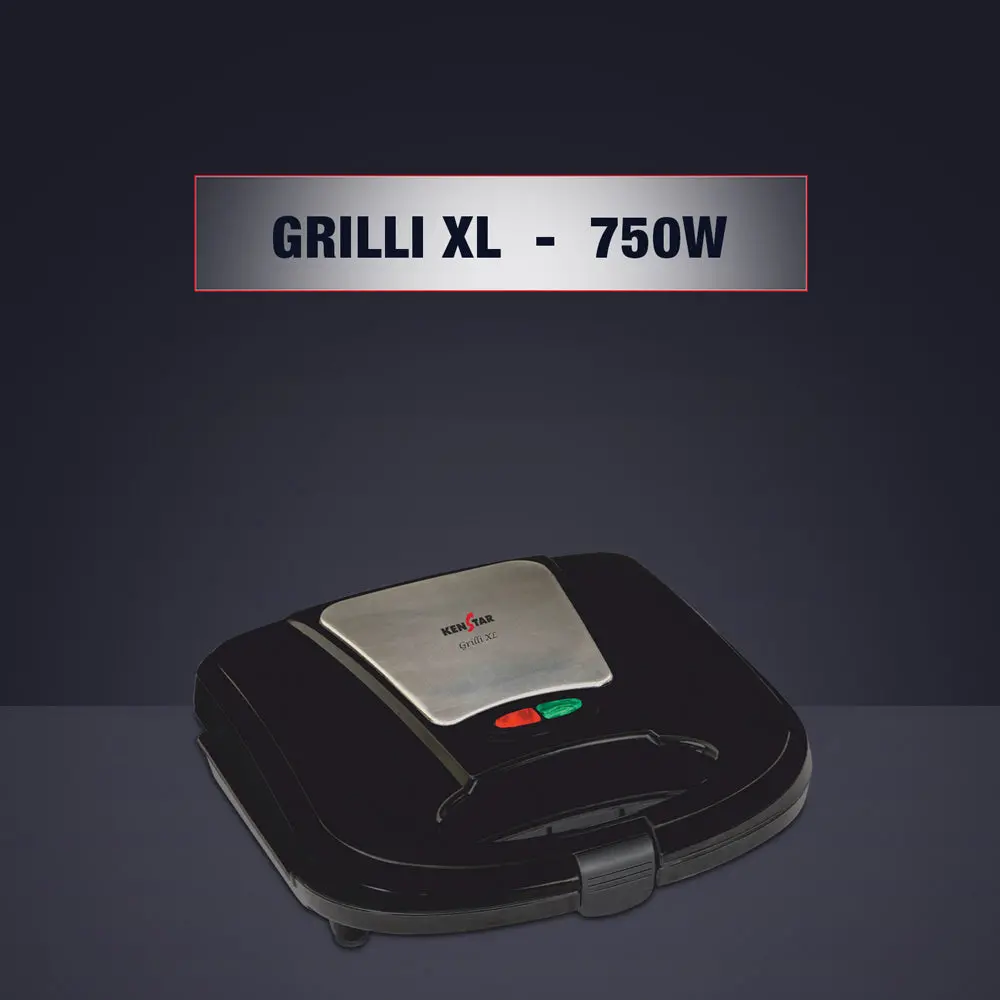 Grilli Xl 750W, With 2 Slice Grilling Plate & Cool Touch Body 1