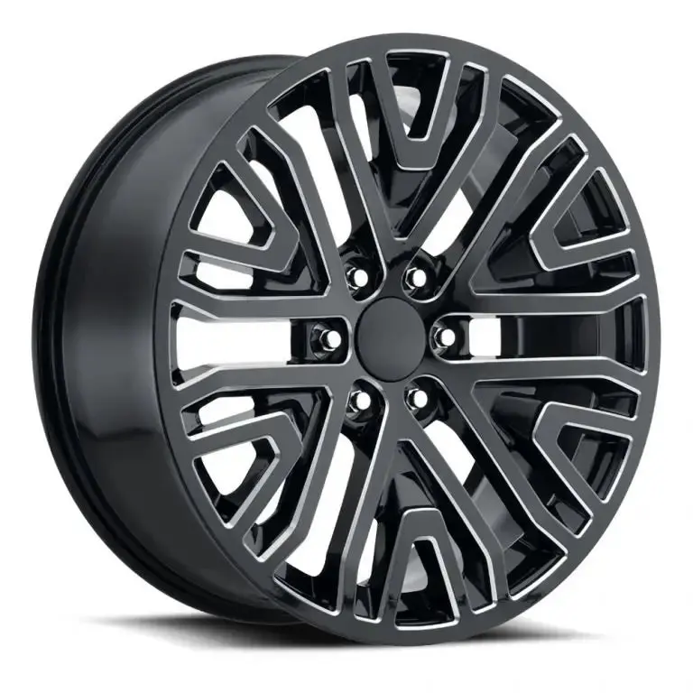 Gm Replica Gloss Black Milled | 20X9 +24 6X139.7 1