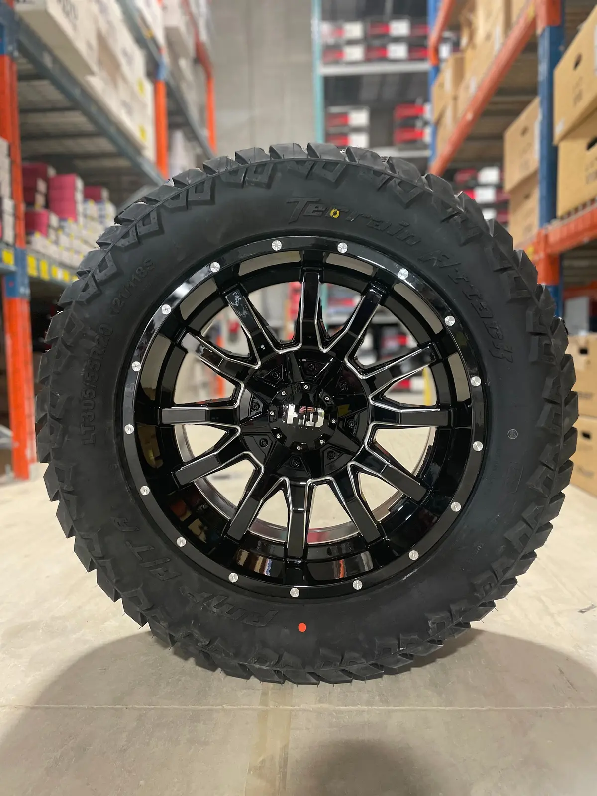 (Set Of Four) Fast Traxx Blk Milled 20X10 6X135/6X139.7 -18 | 305/55R20 Amp Attack At 1