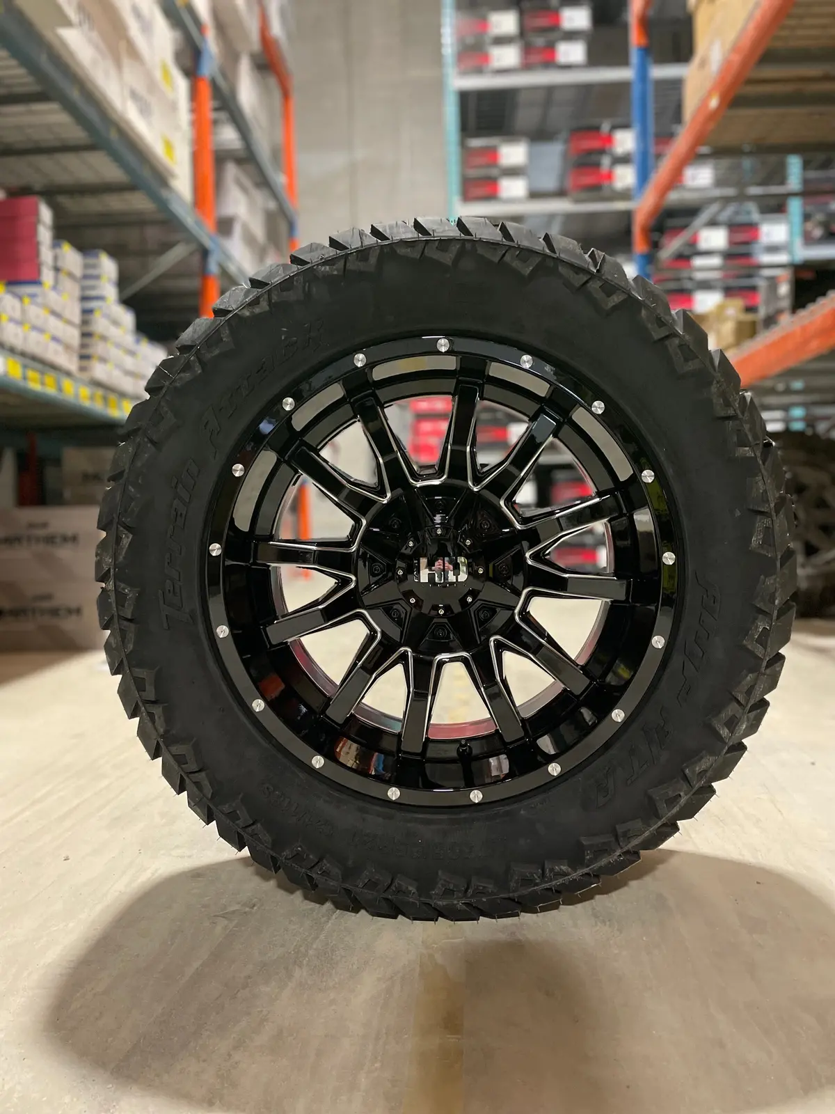 (Set Of Four) Fast Traxx 20X10 5X127/5X139.7 -15 Blk Milled | 305/55R20 Amp Attack At 1