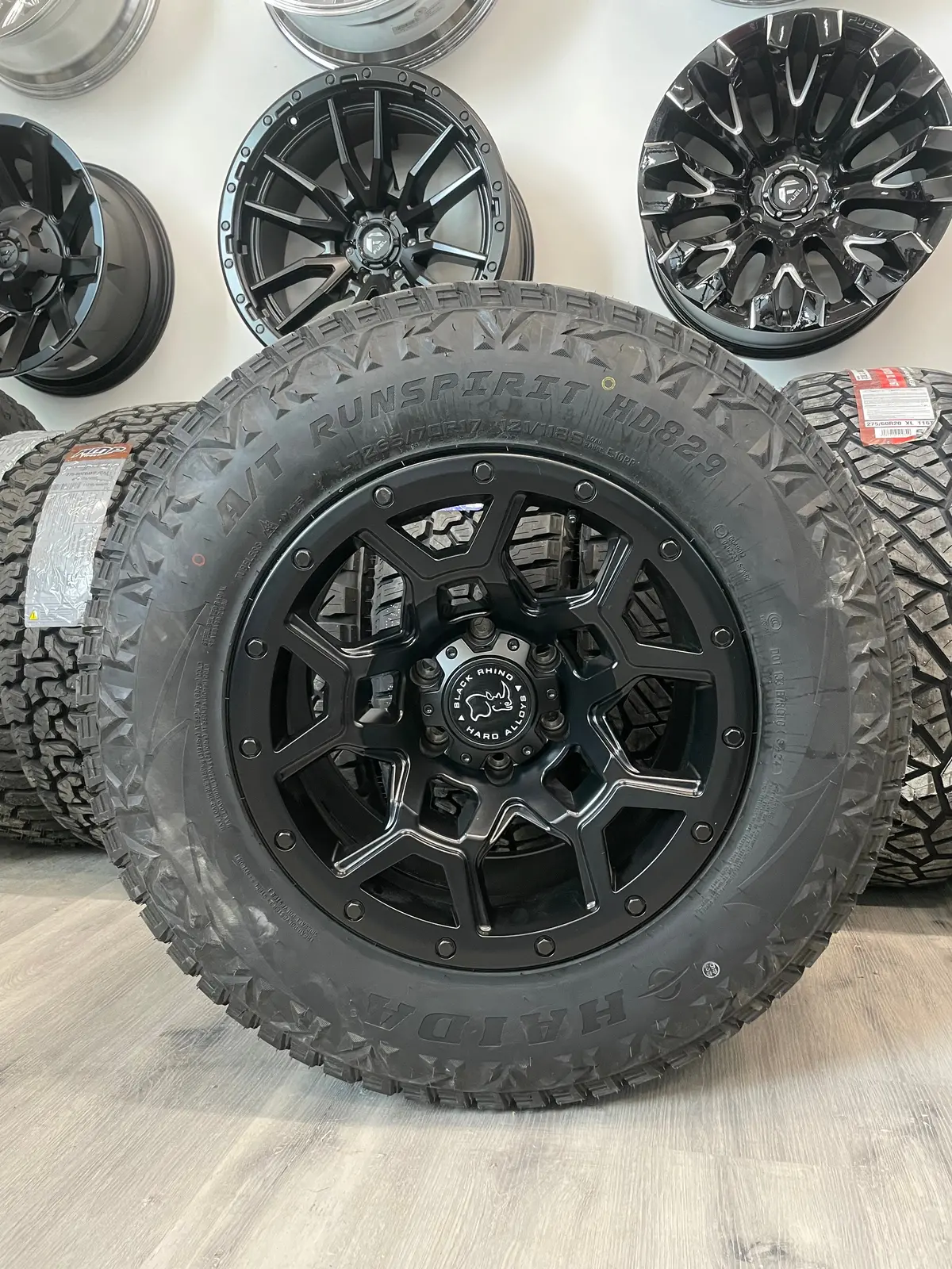 (Set Of Four) Black Rhino Overland 17X9.5 6X139.7 -18 Matte Blk | Lt265/70R17 Haida 829 3Pms 1
